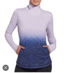 CALIA by Carrie Underwood Women's Warm Top in Purple Oasis Ombre Print